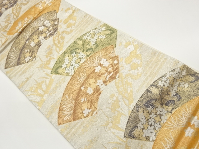 JAPANESE FUKURO OBI / WOVEN FLOWERS